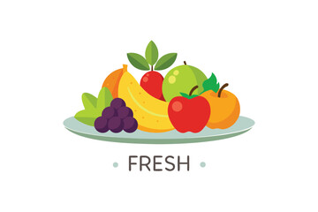 vector illustration of an orange fruit