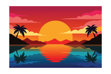 Obraz premium tropical beach background