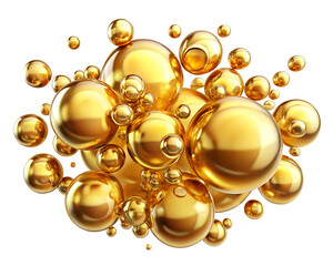 abstract golden sphere background