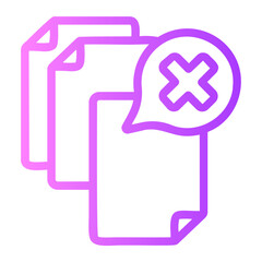 Obraz premium incompetent gradient icon