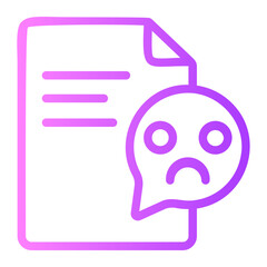 resignation gradient icon