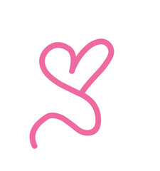 Hand drawn grunge heart image 