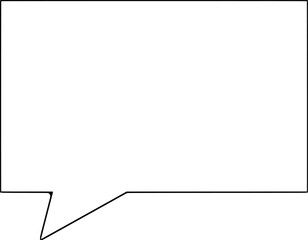 Square speech bubble logo Vector icon Design Illustration White Background