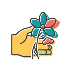 easter bunny with eggs