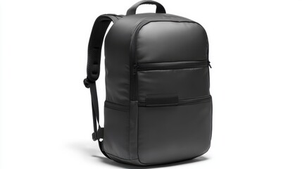 Naklejka premium Lightweight tech backpack with anti-theft design, RFID protection, and a sleek exterior, isolate on white background