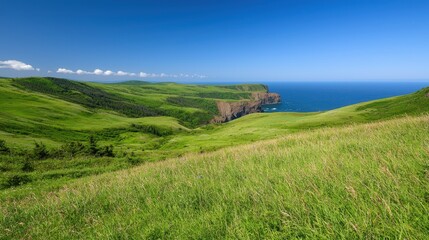 Fototapeta premium Majestic cliffs and coastal scenery of the irish coast, a breathtaking view dramatic