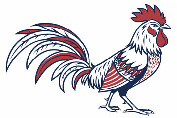 rooster vector illustration
