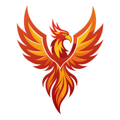 Naklejka premium Phoenix logo Design template