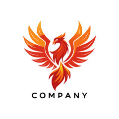 Obraz premium Phoenix logo Design template