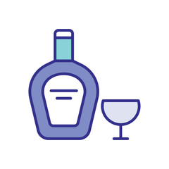 Whiskey icon vector stock illustration