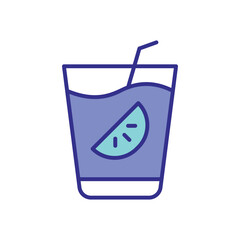 Lemon Lemonade icon vector stock illustration