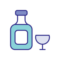 Bottled icon vector stock illustration