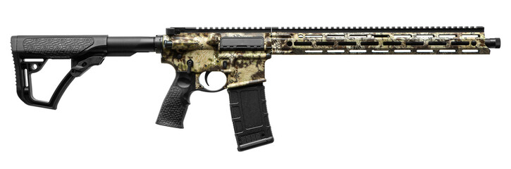 Tactical AR-Style Rifle with Kryptek Camo Finish