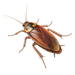 cockroach isolated on transparent background 