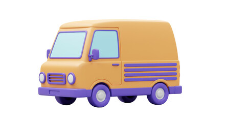 Isolated Delivery van