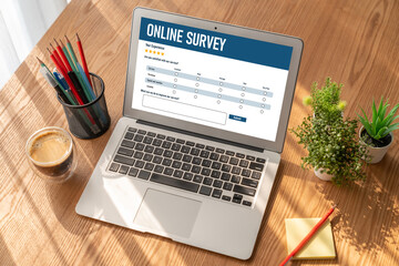 Online survey form for modish digital information collection on the internet network