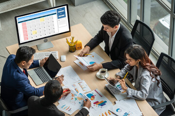 Calendar on computer software application for modish schedule planning for personal organizer and...