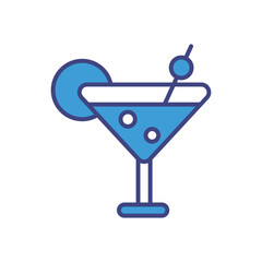 Coctail icon vector stock illustration