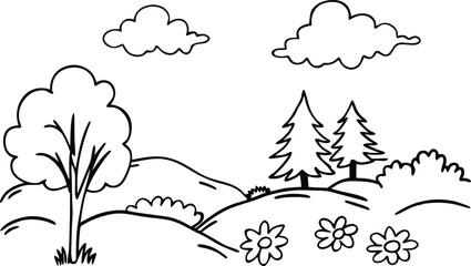 winter forest landscape