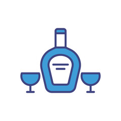 Fototapeta premium Brandy icon vector stock illustration