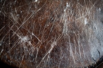 Scratched, aged wooden surface