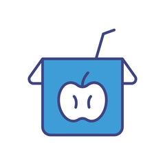 Apple Juice icon vector stock illustration