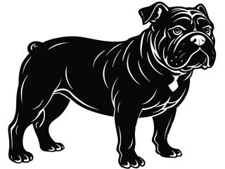 silhouette dog vector 