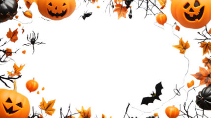 halloween background with pumpkin