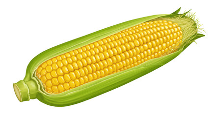Isolated Corn on the Cob