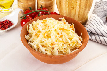 Homemade fermented cabbage Sauerkraut