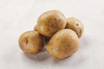 Young small raw baby potato