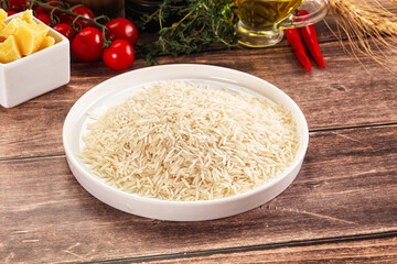 Indian cuisine - raw basmati rice