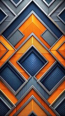 Angular Geometric Tech Pattern Wallpaper
