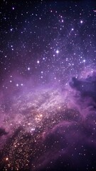 Violet Cosmic Star Particle Field