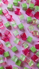 Pastel Jelly Cubes Floating Design