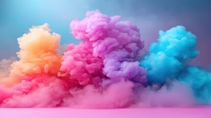 Fototapeta premium Soft pastels swirl in a captivating display that mesmerizes viewers