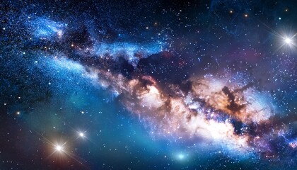 Obraz premium space background with stars and nebulae