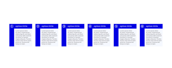 Very simply infographic design with 6 options or steps. Infographics for business concept.