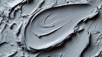 Closeup of grey modeling clay background symbolizing raw creativity artistic potential and the flexible foundation of ideas in progress with natural texture suggesting transformation and sculptural fr