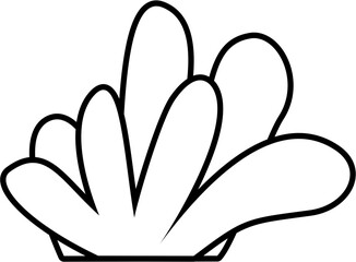 Vector outline of grass line for kids’ coloring activities and educational worksheets. Great for nature-themed illustrations, decorations, and printable learning materials.