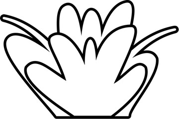 Vector outline of grass line for kids’ coloring activities and educational worksheets. Great for nature-themed illustrations, decorations, and printable learning materials.