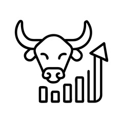 Bull market stock market investment financial growth chart up trend economy finance trade profit
