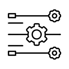 Settings configuration icon vector illustration adjustment preferences control panel option