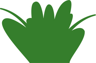 Solid style grass vector. Perfect for nature icons, eco-friendly logos, green project branding, outdoor scenes, and minimalist background elements.