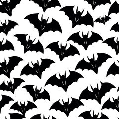 Bat Pattern Seamless On Dark Backgrounds