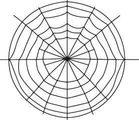 Obraz premium Spooky Web Sketch Art