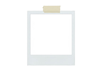 Frame with tape template — transparent background