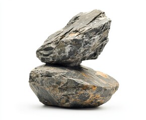 Obraz premium How To Make Rock Sculptures isolated white background