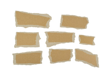 Trozos de papel cartón recilcado, recurso gráfico