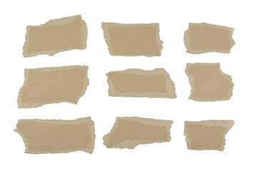 Trozos de papel cartón recilcado, recurso gráfico